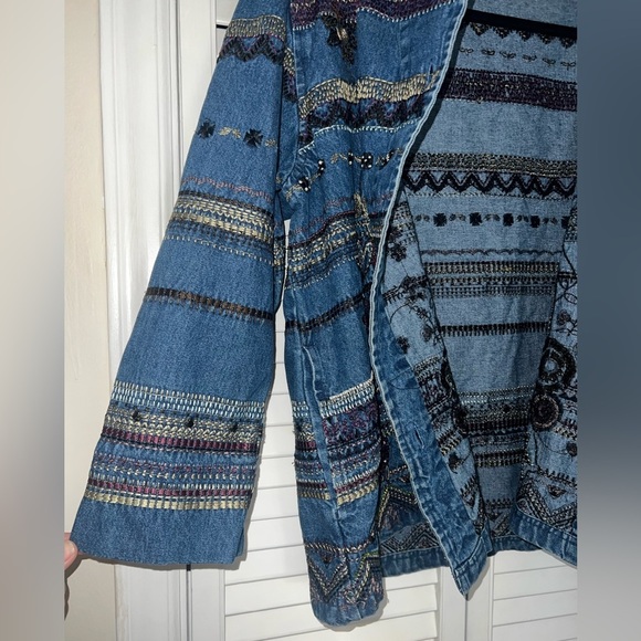 Vintage Orvis Embroidered Jean Jacket - Picture 4 of 16